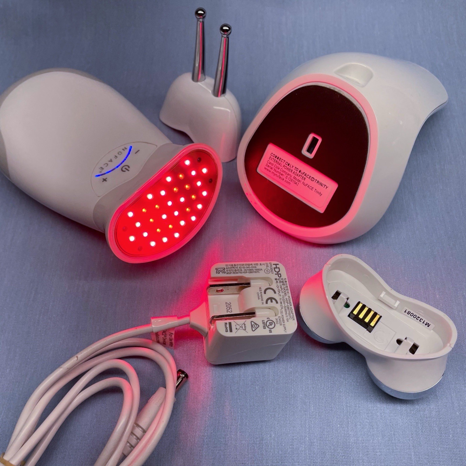 NuFACE Trinity with Lip & Eye and Red Light Wrinkle Reducer attachments