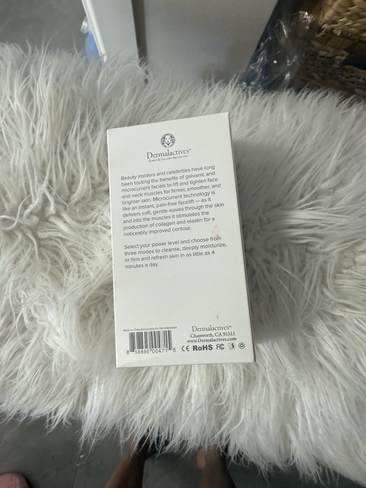 Dermalactives Microcurrent Facial Toning Device Elastin & Collagen Rejuvenation