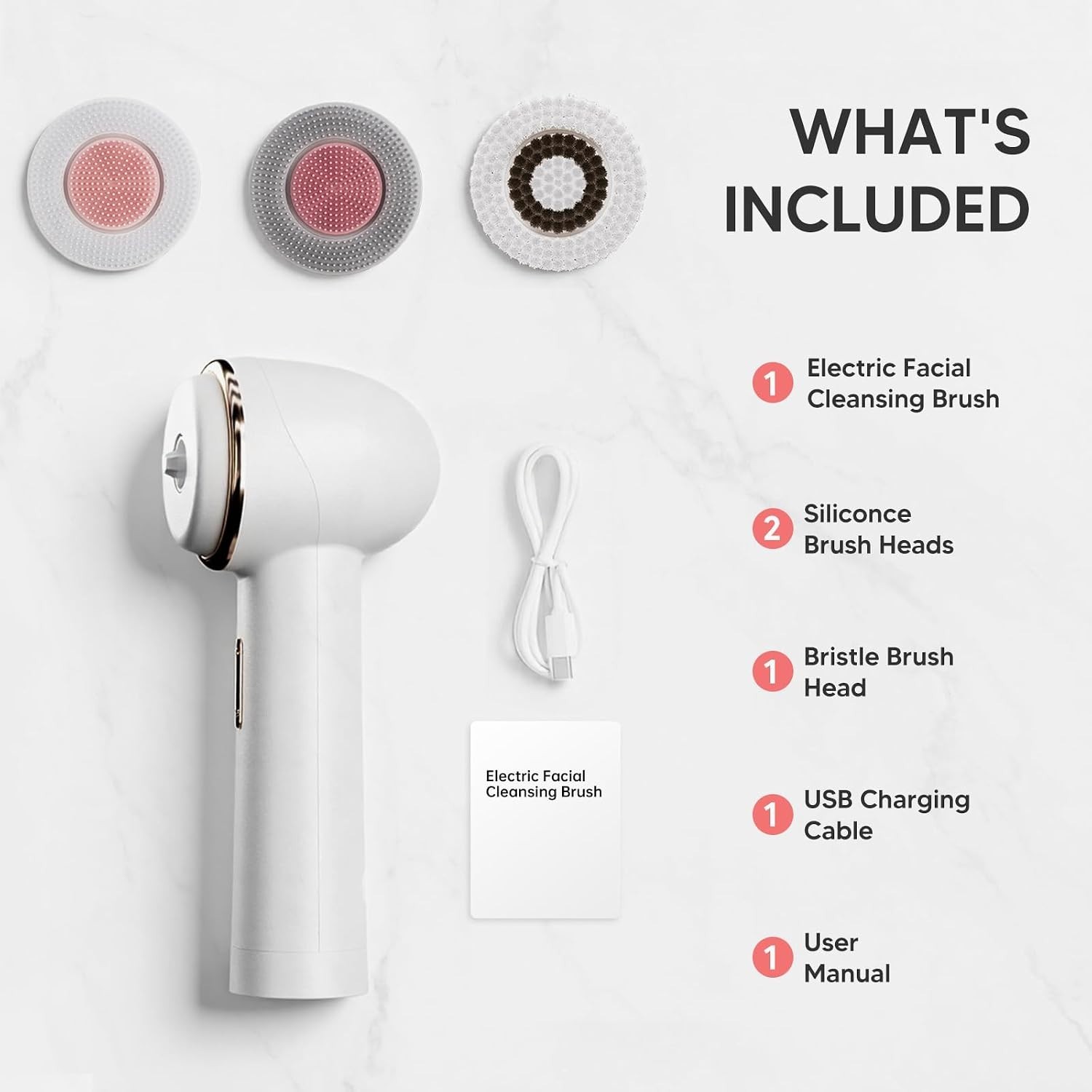 Soft Silicone Electric Face Brush for Gentle Daily Cleansing – Modern Design