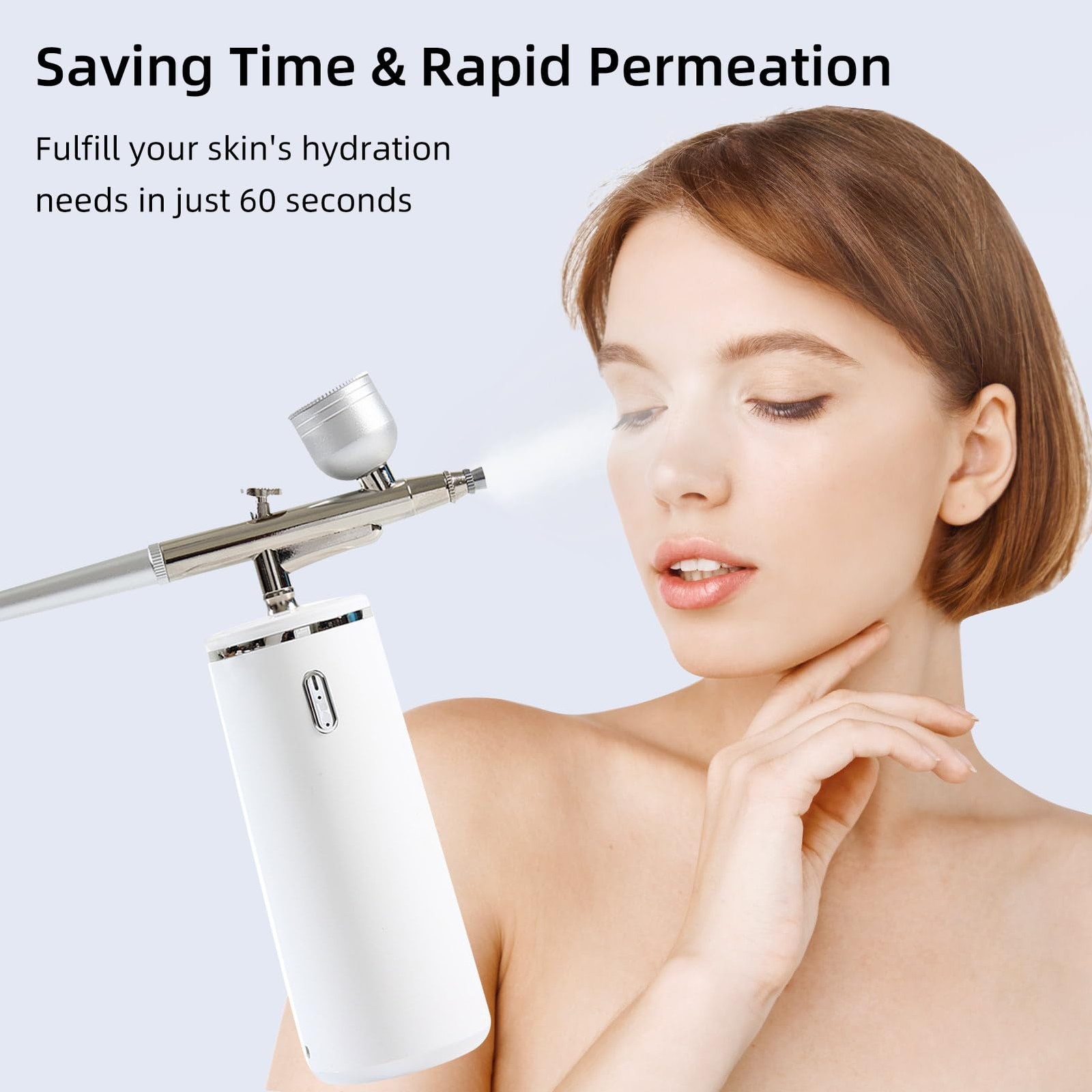 Portable Nano Facial Steamer – Rechargeable High Pressure Micro Mist Hydrator