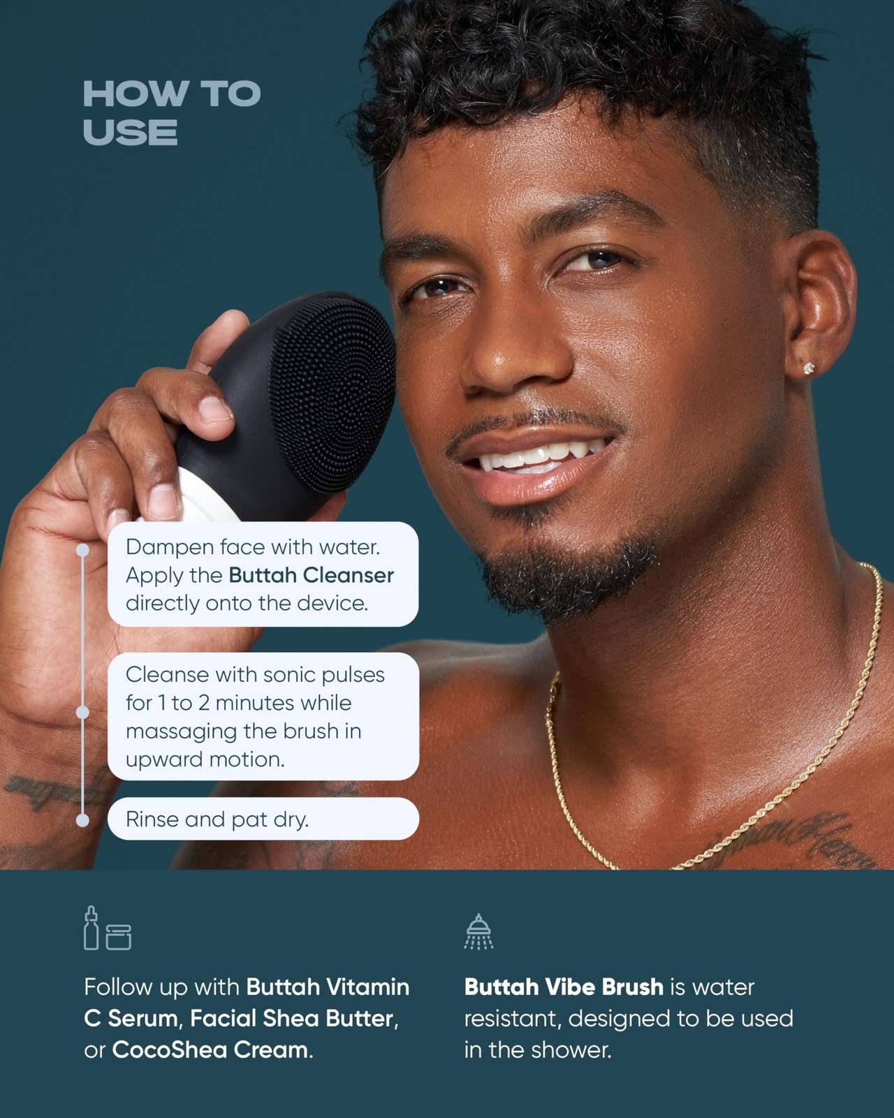 Buttah Skin by Dorion Cleanse + Vibe Brush Kit | Vibe Cleansing Brush | Butta…