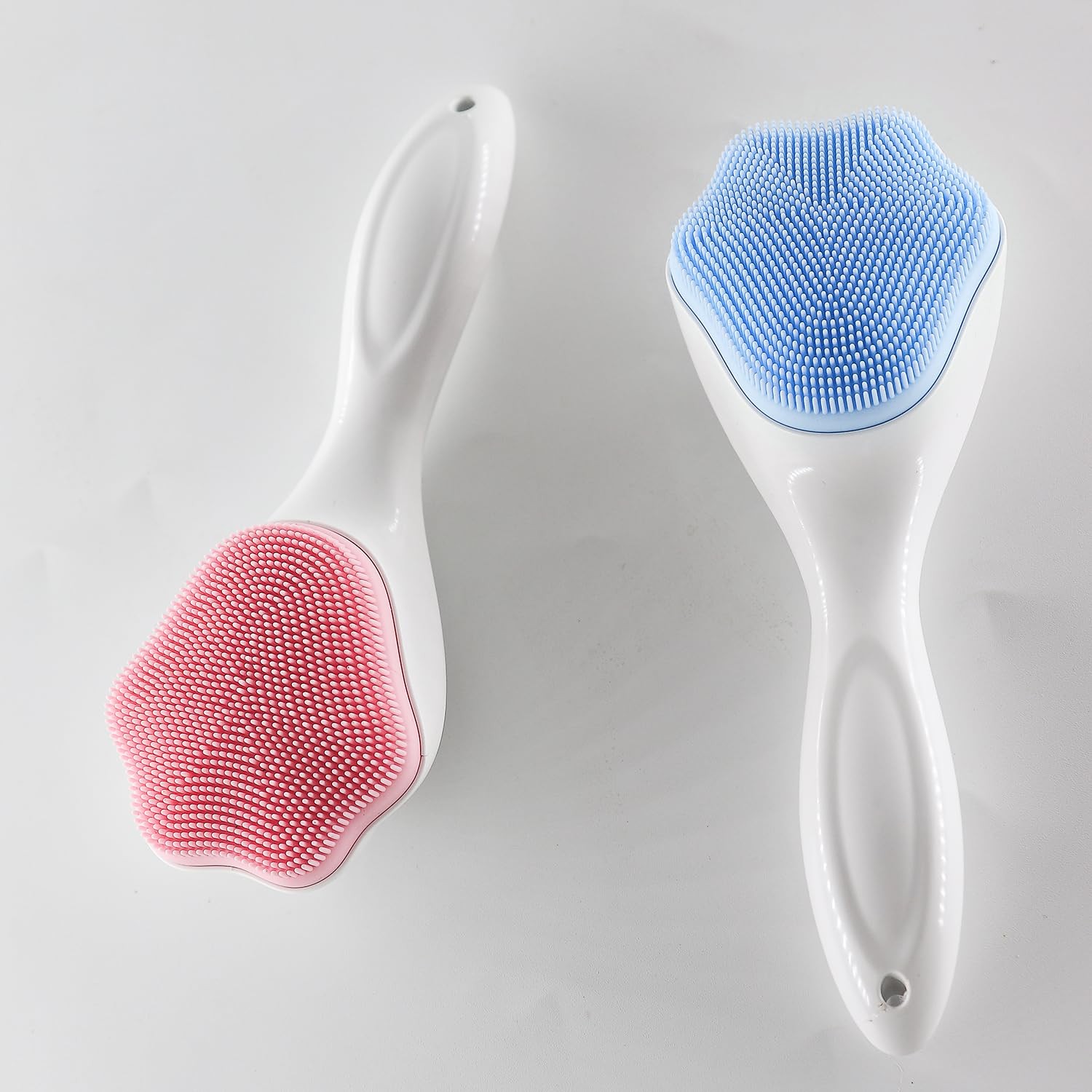 Silicone Face Scrubber and Exfoliator Brush – Facial Cleansing Blue&pink