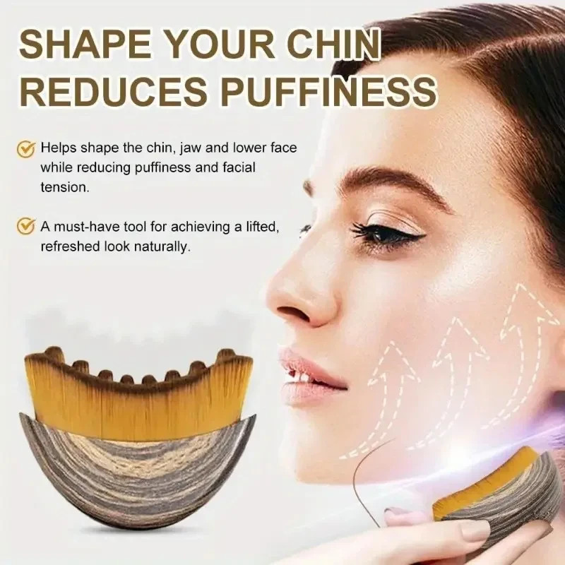 New Lymphatic Contour Face Brush, Dry Brushing Face Brush, Lymphatic Drainage