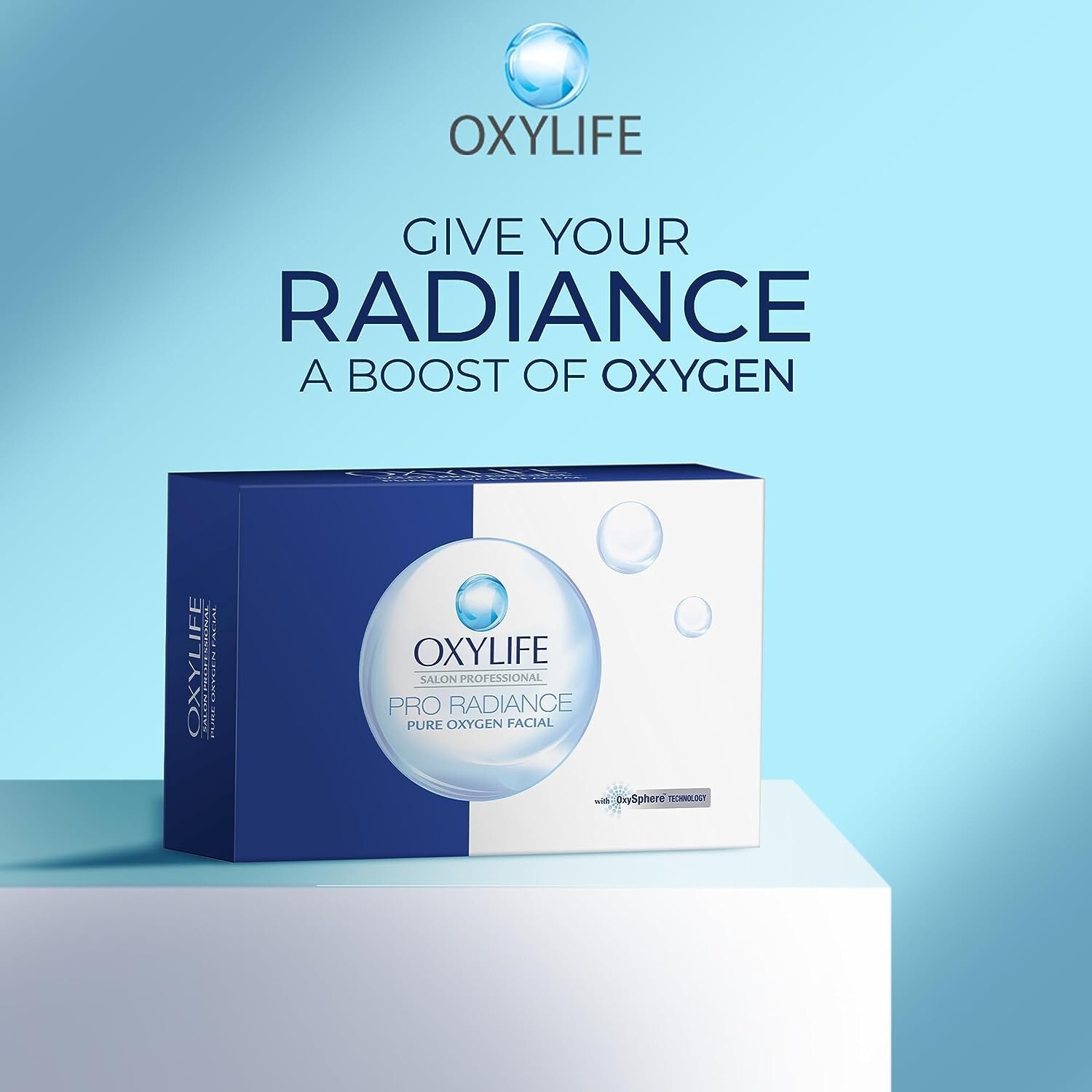 OXYLIFE Pro Radiance Facial Kit Pure Oxygen Facial Salon 50 Gram,