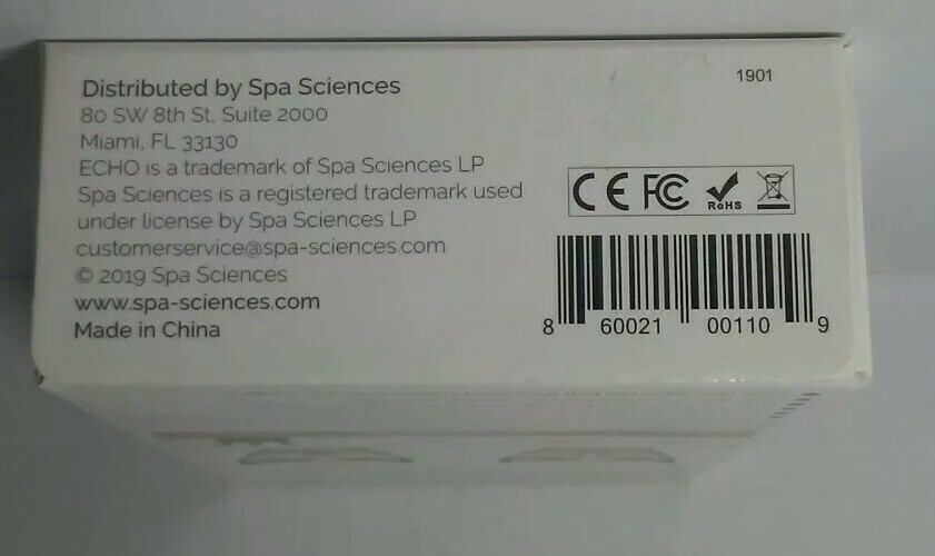 Spa Sciences ECHO Rechargeable Antimicrobial Sonic Makeup Brush
