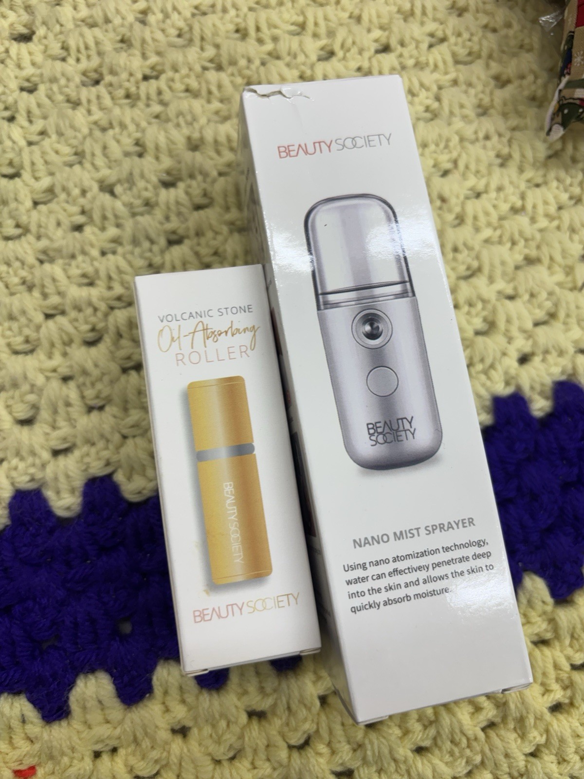 Beauty Society Lot-volcanic Stone Roller & Face Mister