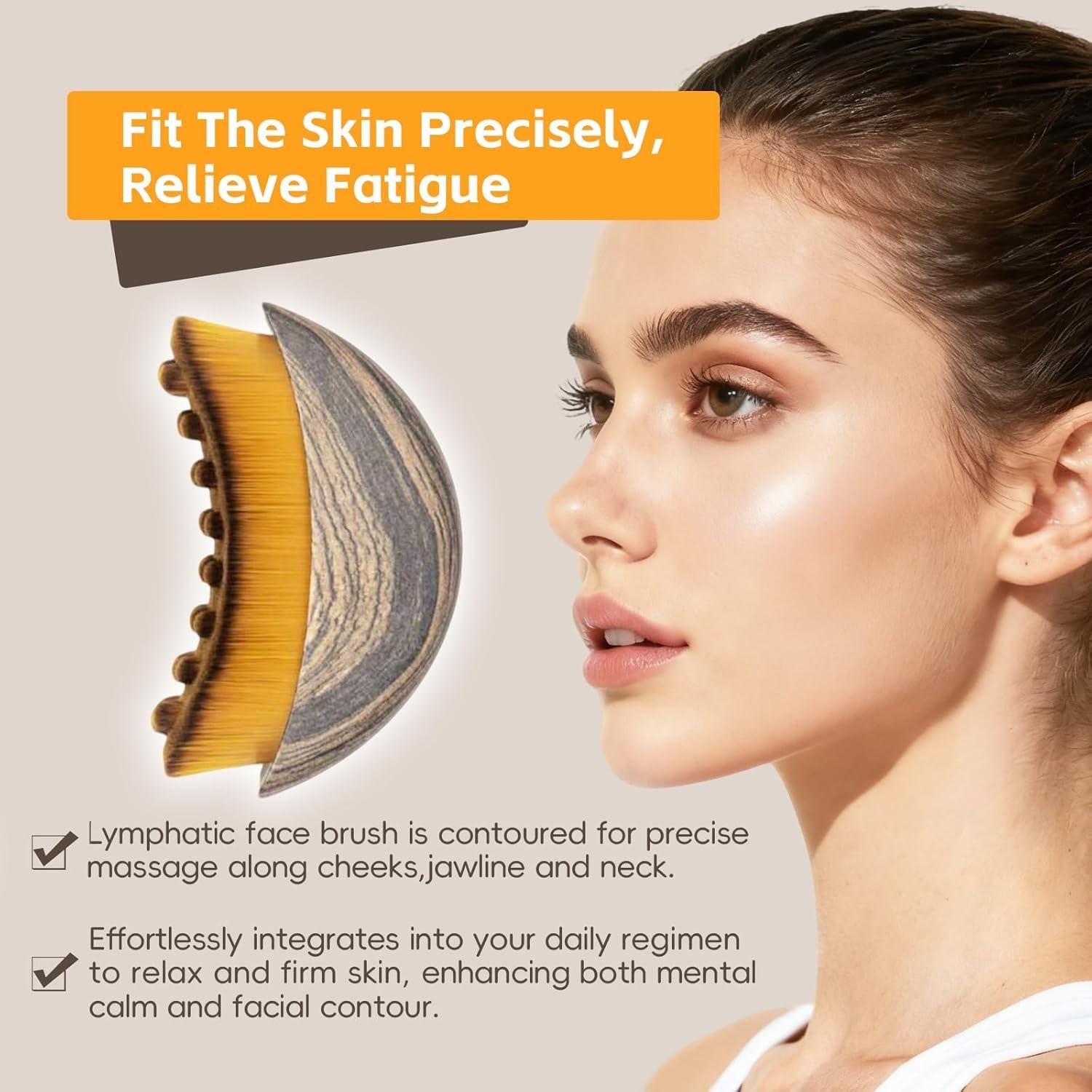 Face Slimming Massager – Lymphatic Brush for Jawline & Double Chin