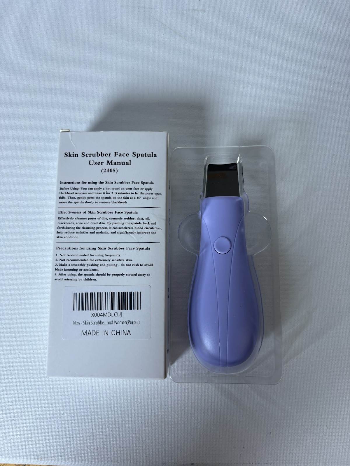 Skin Scrubber Face Spatula Purple New