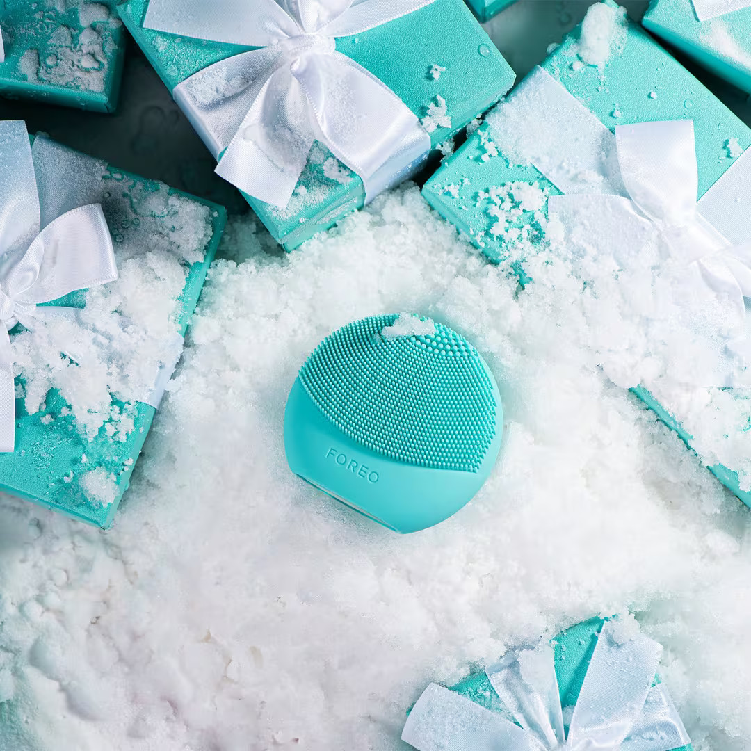 FOREO LUNA Mini 2 Facial Cleansing Brush Silicone Rechargeable, Black/Mint/Pink