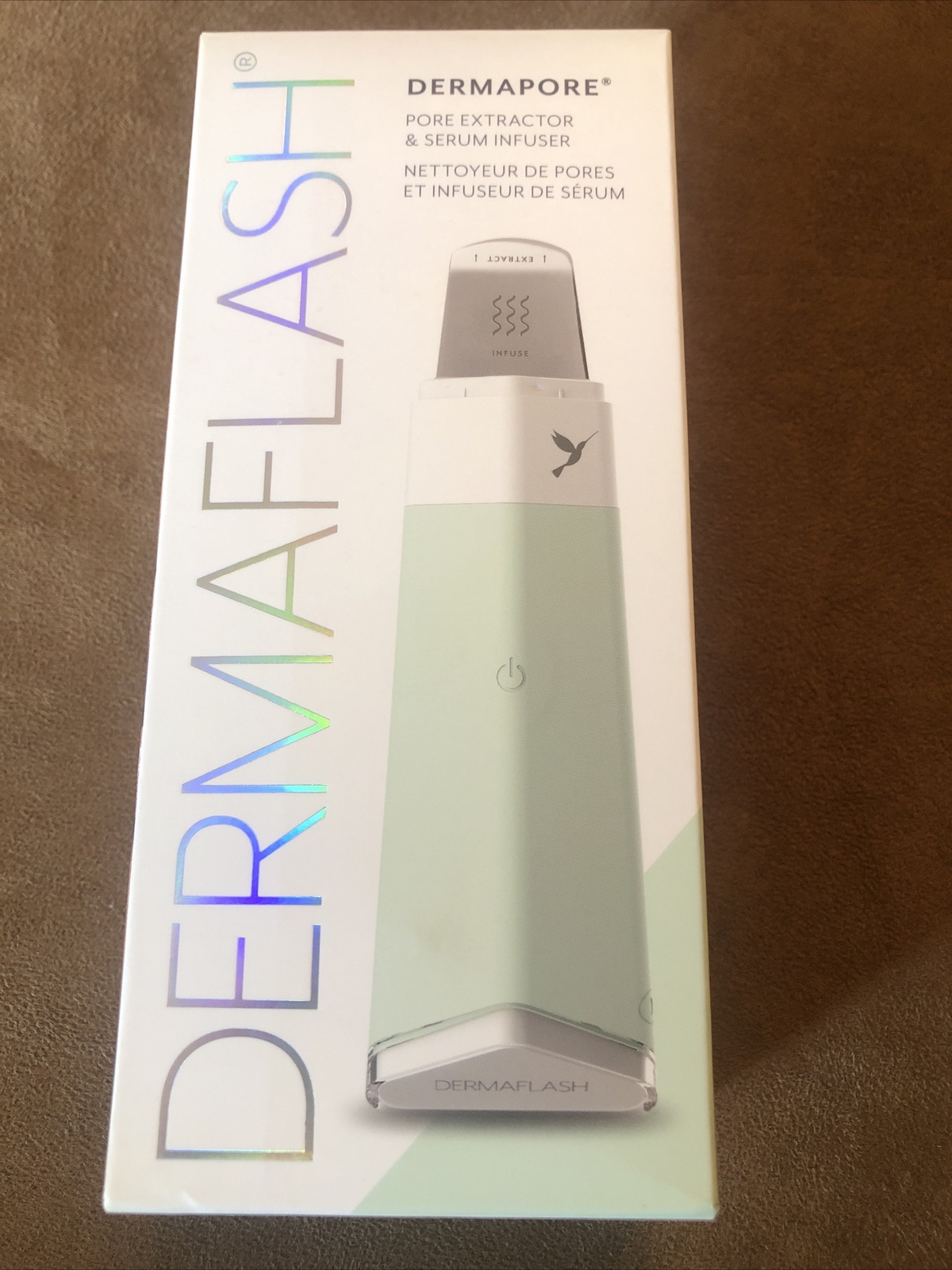 Dermaflash Dermapore Pore Extractor & Serum Infuser- New In Box. Mint Green.