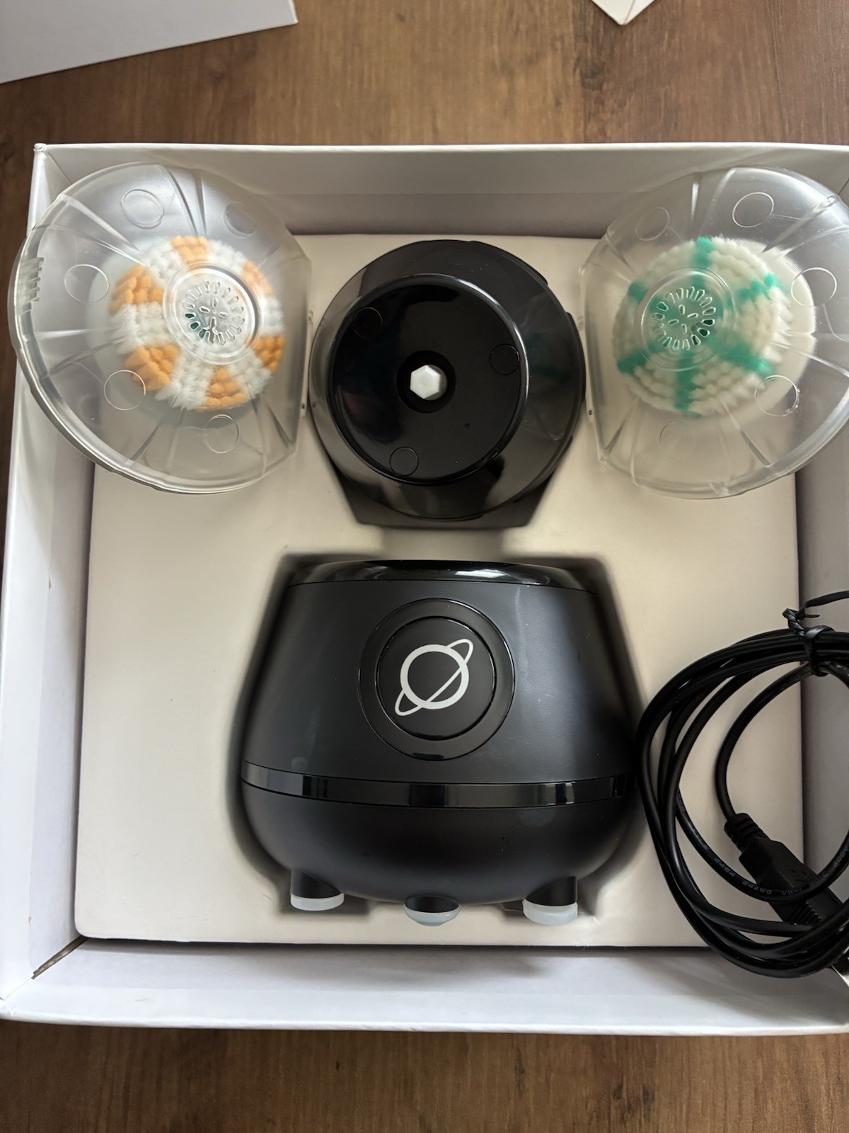 TAO Aura Clean System Orbital Facial Brush & Cleaning Station, Deep Space Black