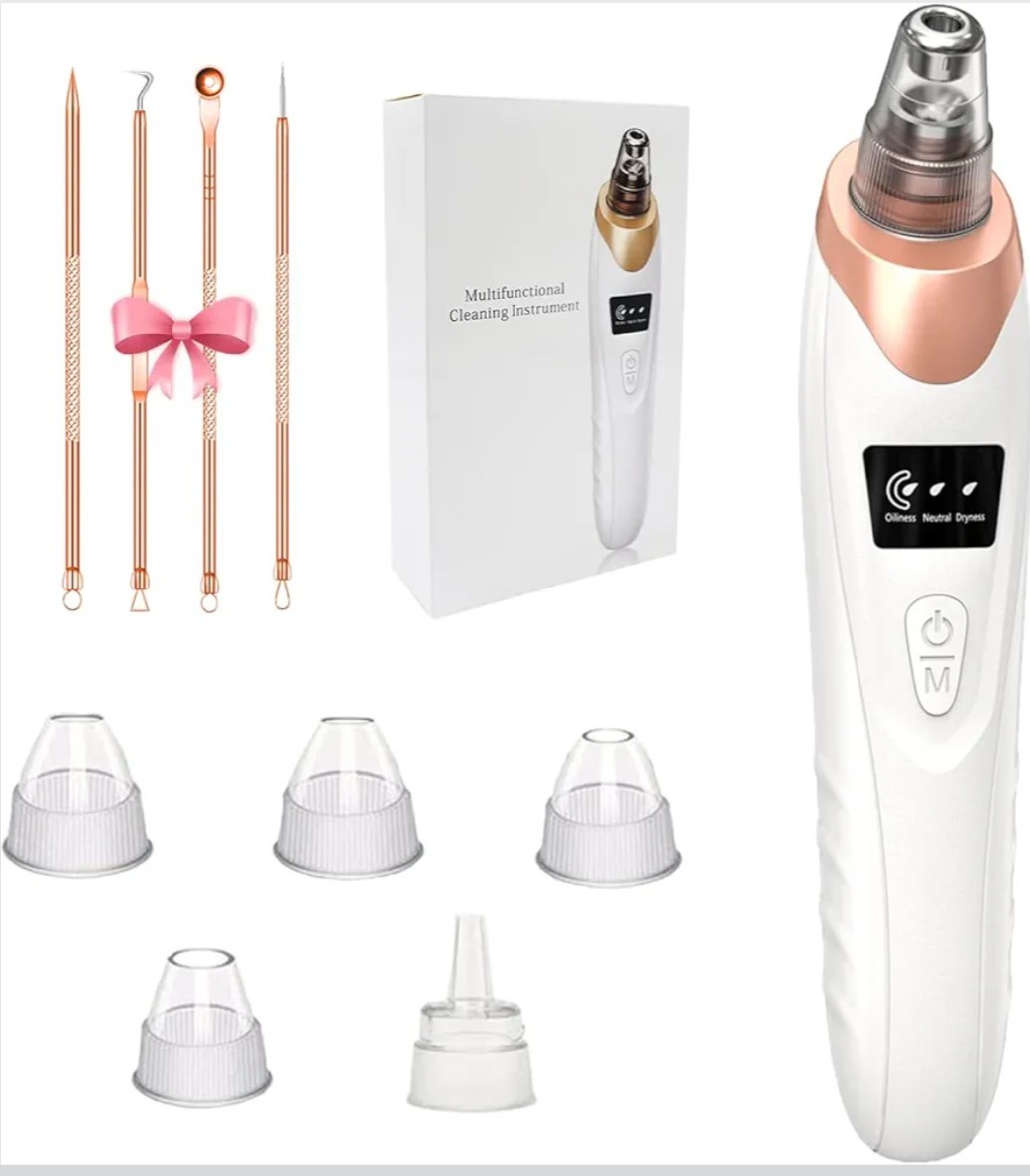 Multifunctional Cleaning Instrument Facial Pore Cleaner 3-Speed Brand New