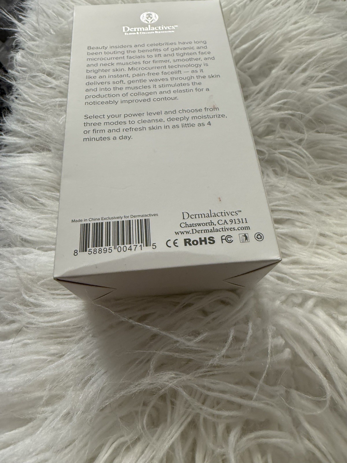 Dermalactives Microcurrent Facial Toning Device Elastin & Collagen Rejuvenation