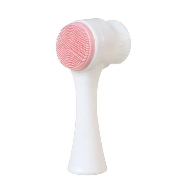 1 Pc 3D Silicone Facial Cleansing Brush Double Sided Face Scrubber
