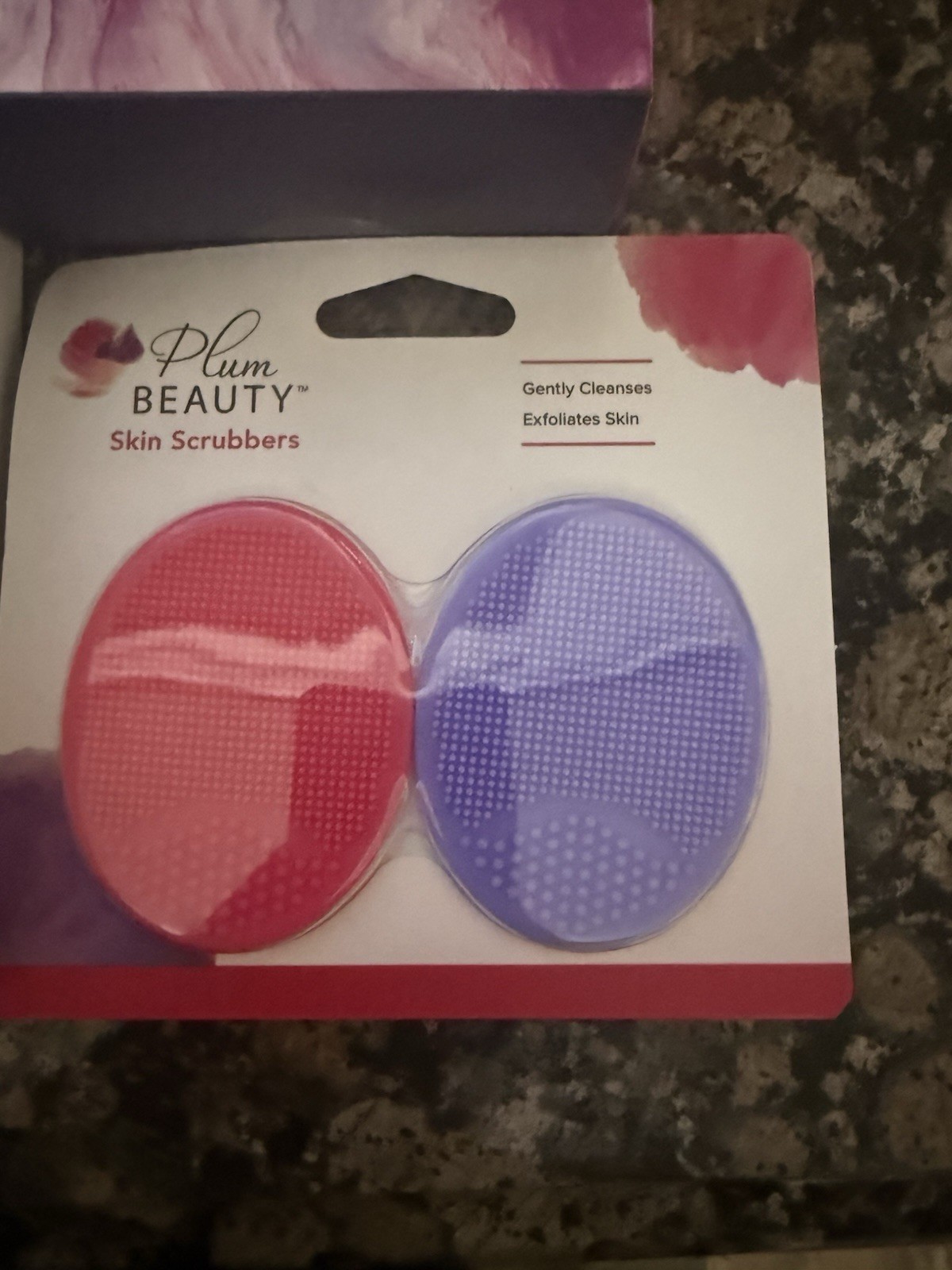 Lot 3 Plum Beauty Facial Cleansing System 2 Brush Heads, Towels, & Scrubbers