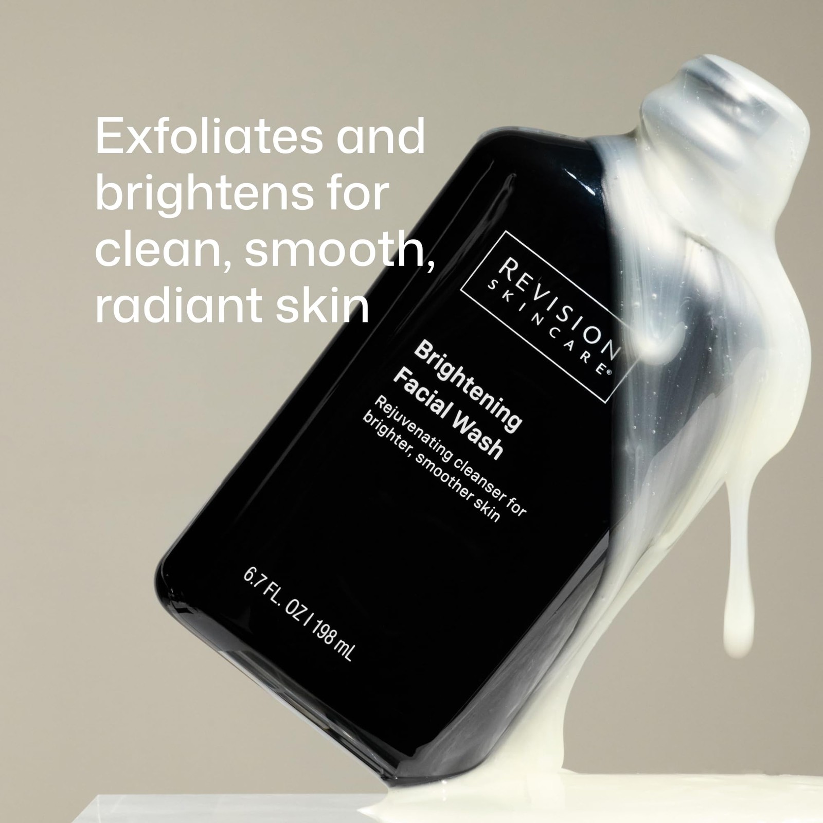 Revision Skincare Brightening Facial Wash, Daily 3.4 Fl Oz (Pack of 1), Clear