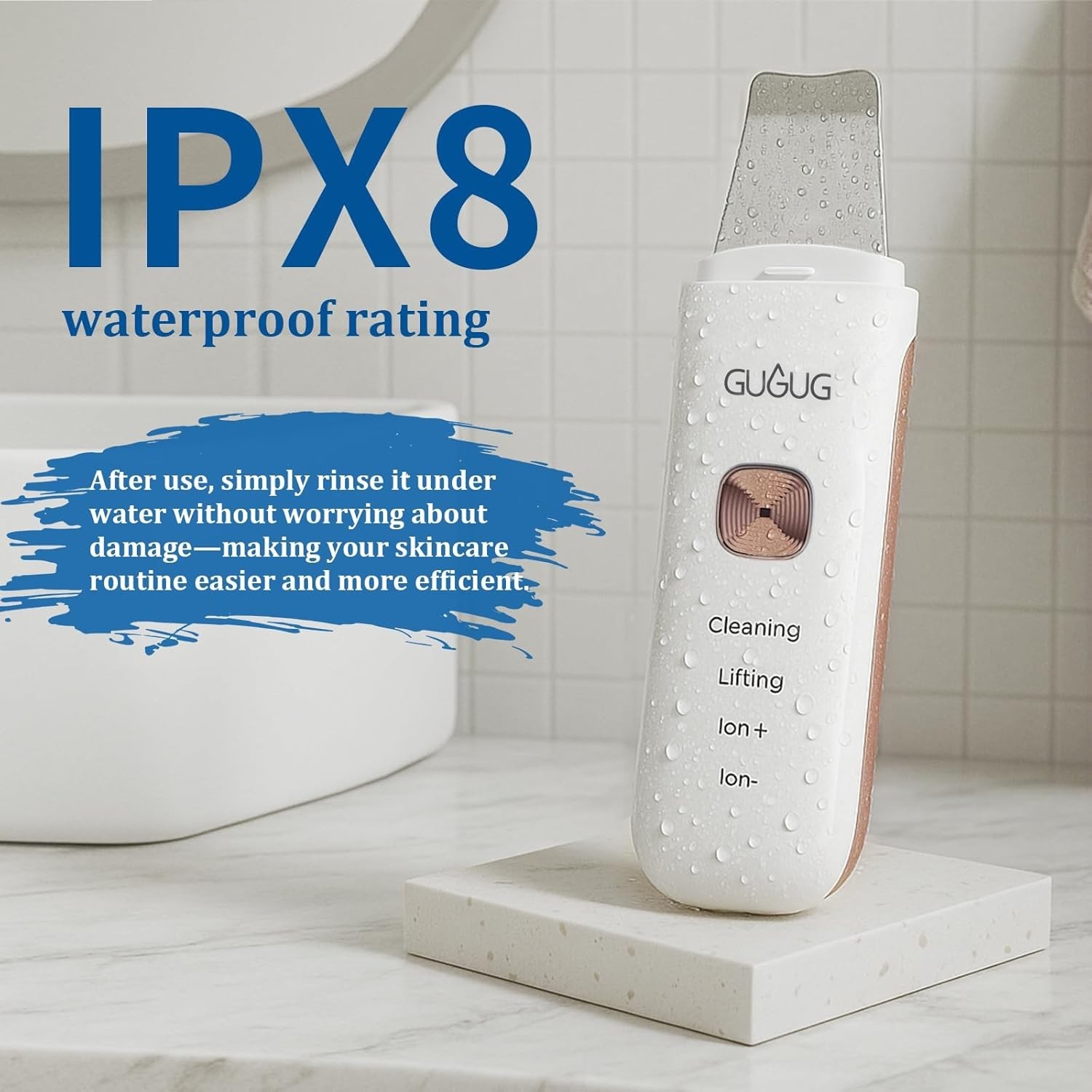 4-in-1 Waterproof Skin Scrubber: Deep Cleansing Facelift for All Skin Types
