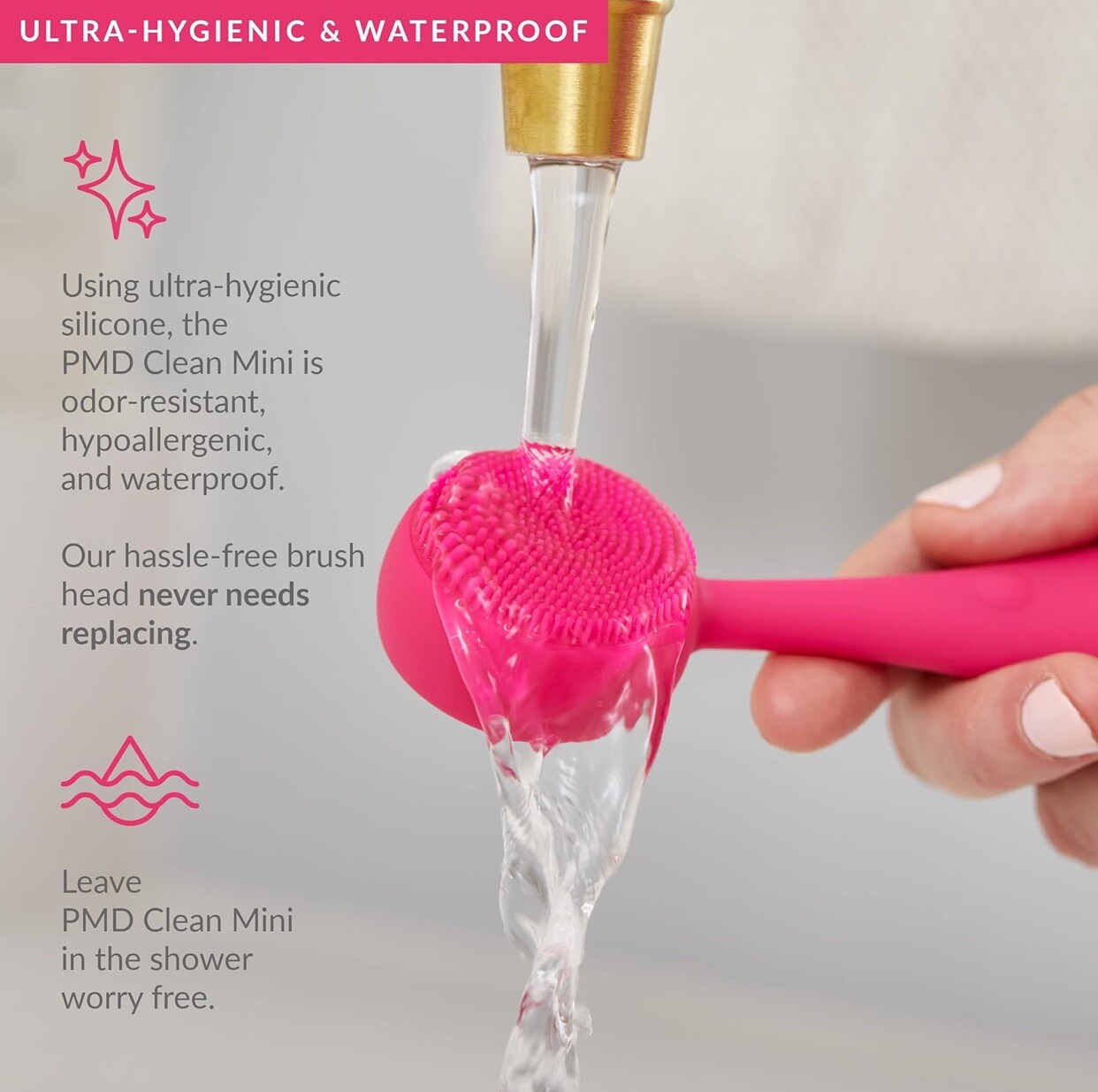PMD Clean Mini – Smart Facial Cleansing Device with Silicone Brush & Anti-Aging