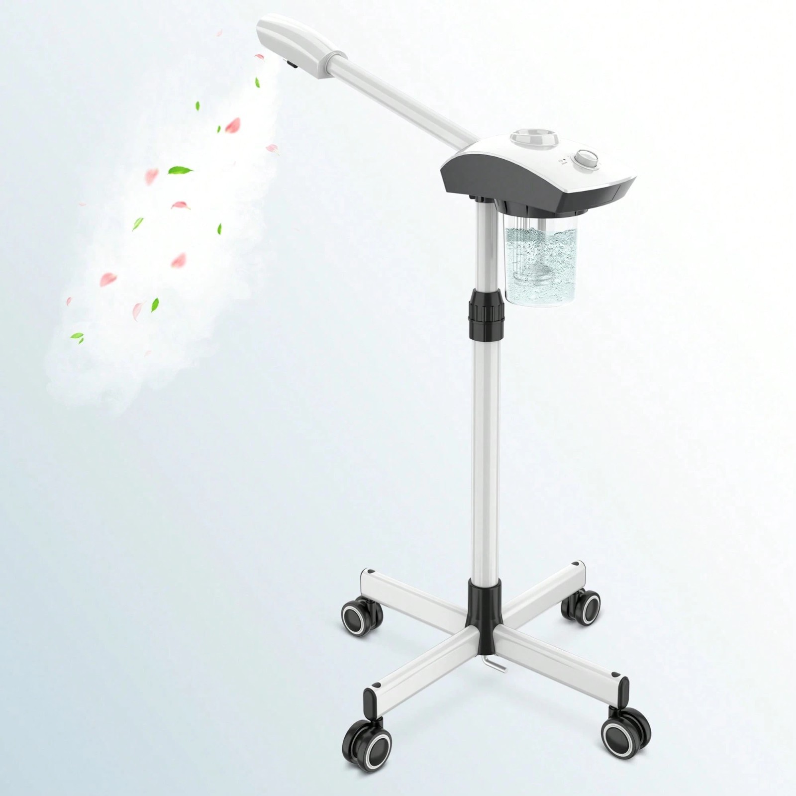 Professional Facial Steamer Ozone Face Sauna Spa Device Standing Skin Care Unit