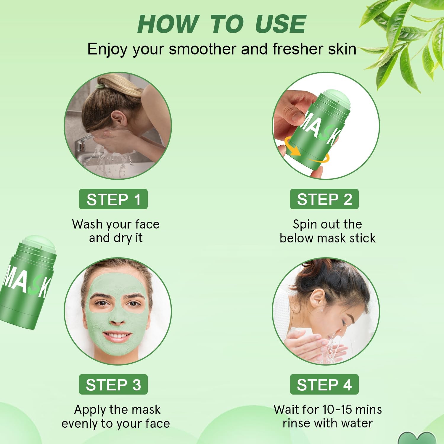Green Tea Deep Cleanse Mask, Blackhead 1.41 Ounce (Pack of 2), Viridis