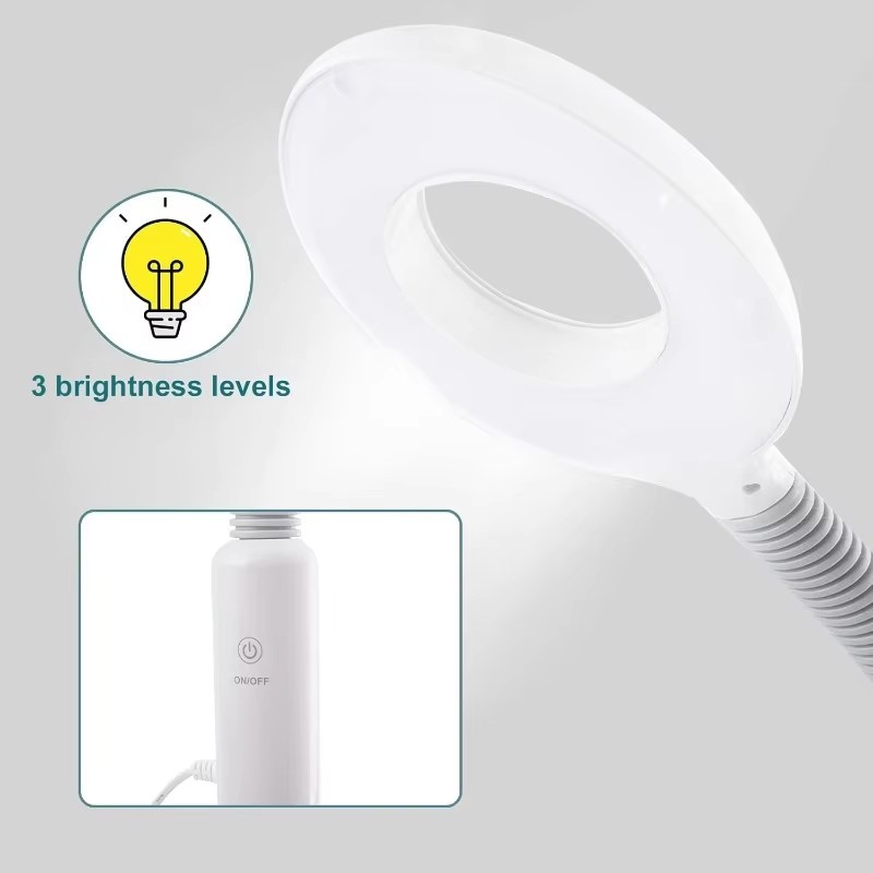 Facial Steamer with Magnifying Lamp Adjustable Skin Care Spa Humidifier Device