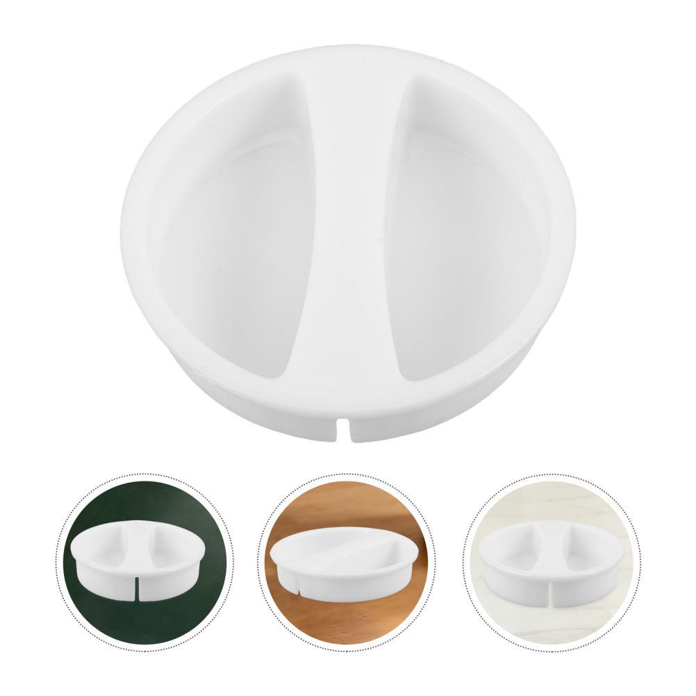 2Pcs Hot Cold Facial Steamer Water Filler Dust Caps White Protective Covers