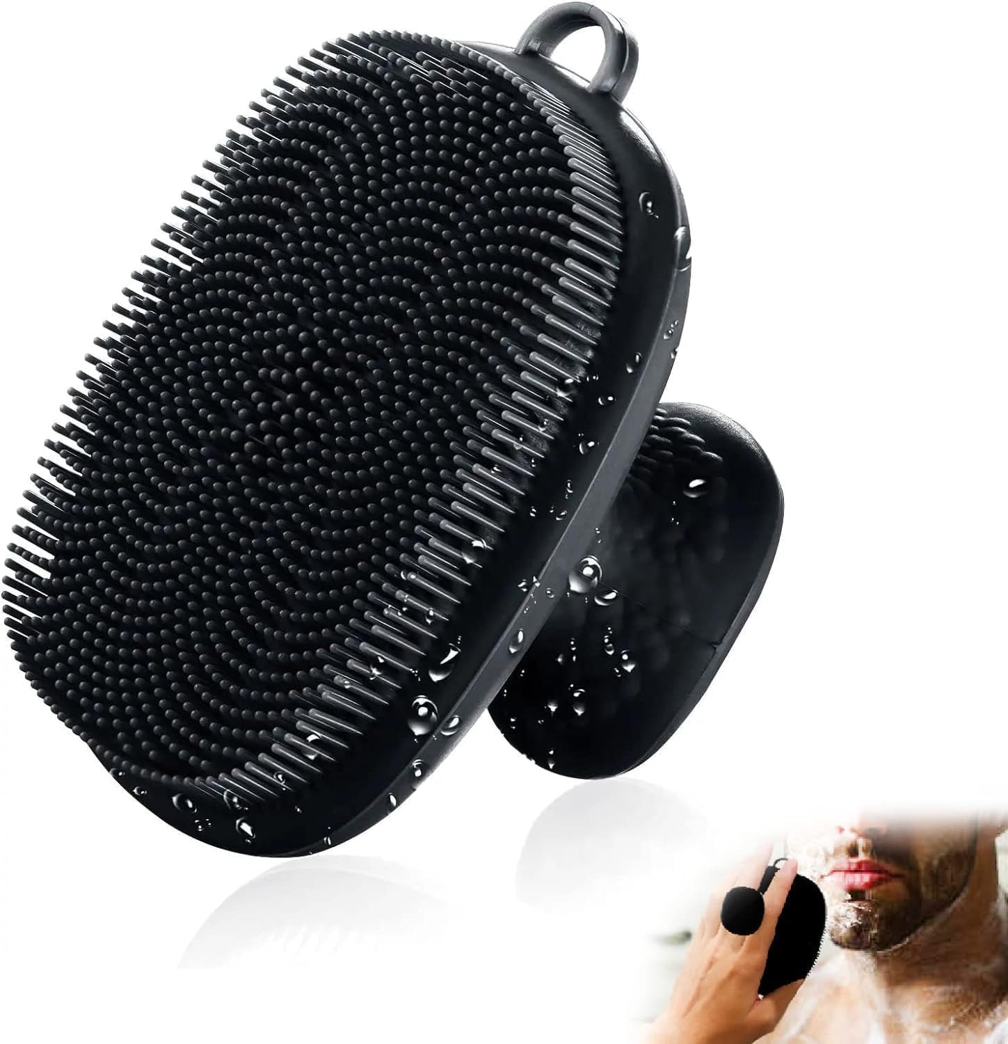 Face Scrubber, Silicone Face Scrubber for Men Facial Cleansing Brush Silicone Fa