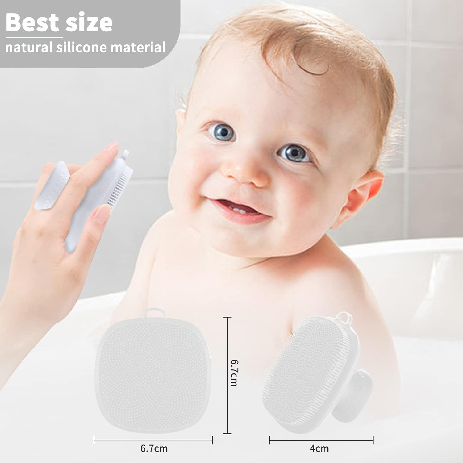 Silicone Face Scrubber for Men Facial Cleansing Brush Silicone Face Wash Brush M
