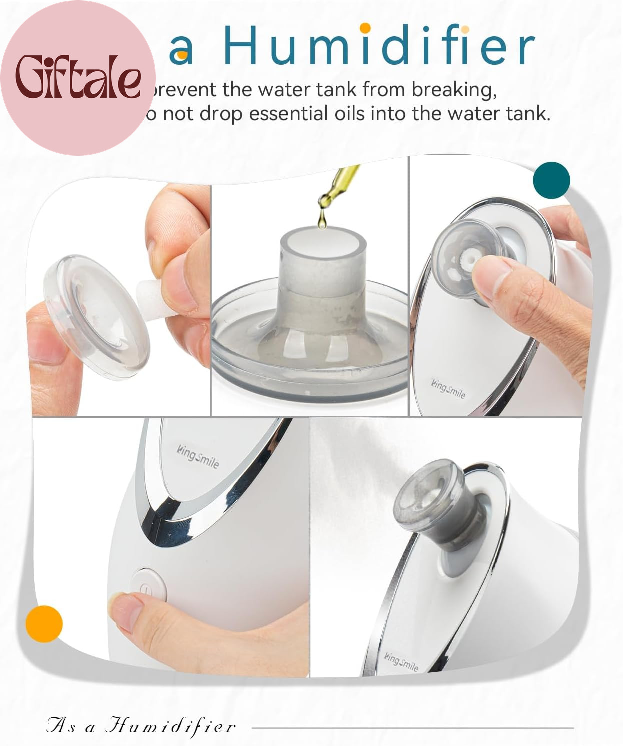Facial Steamer, 3 in 1 Face Steamer for Facial,Compact Nanosteamer with Aromathe