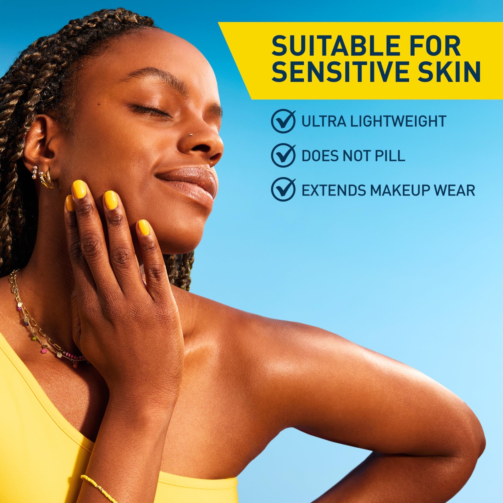 CeraVe Invisible Mineral Sunscreen SPF 50, Face 1.62 Fl Oz (Pack of 1), White