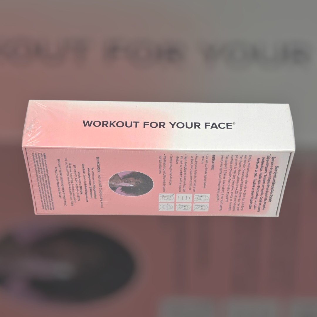 Skin Gym LUMISCRUB Skin Spatula Cleansing & Exfoliating Wand NEW SEALED