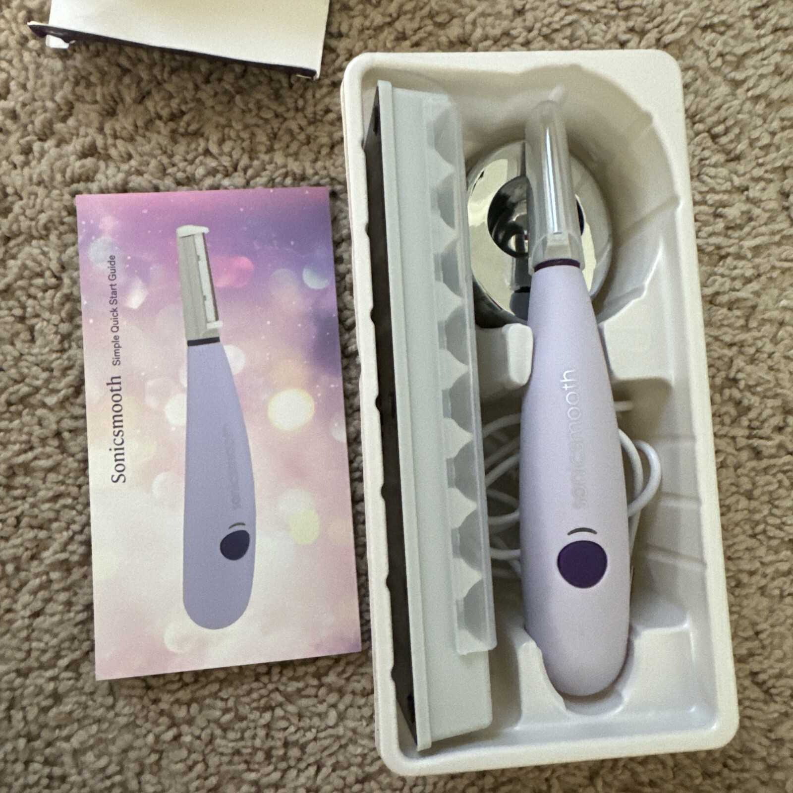 Michael Todd Sonicsmooth Dermaplaning System – Purple Open Box