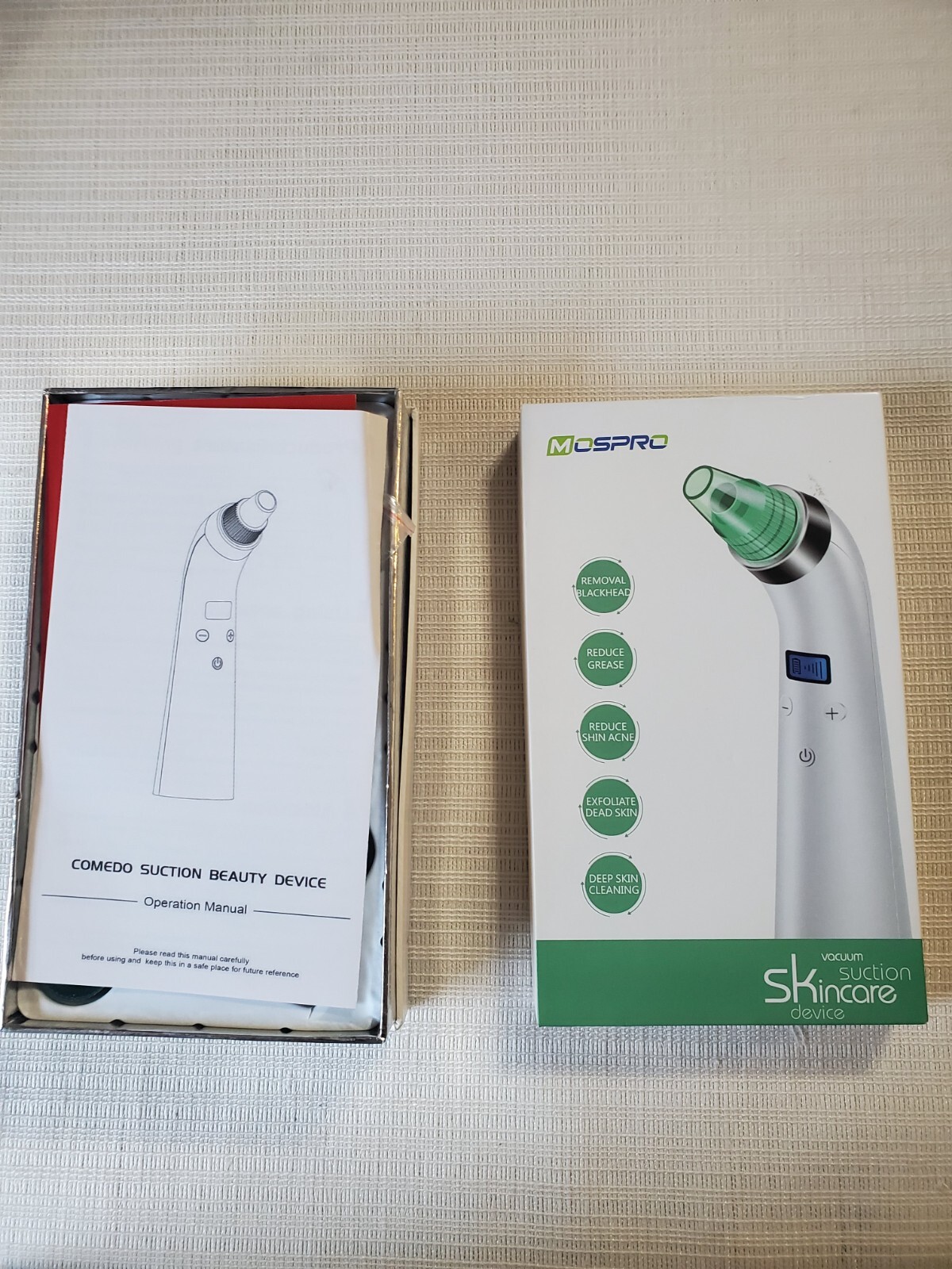MOSPRO Vacuum Suction Skincare Device blackhead/acne/deep skin cleaning, New