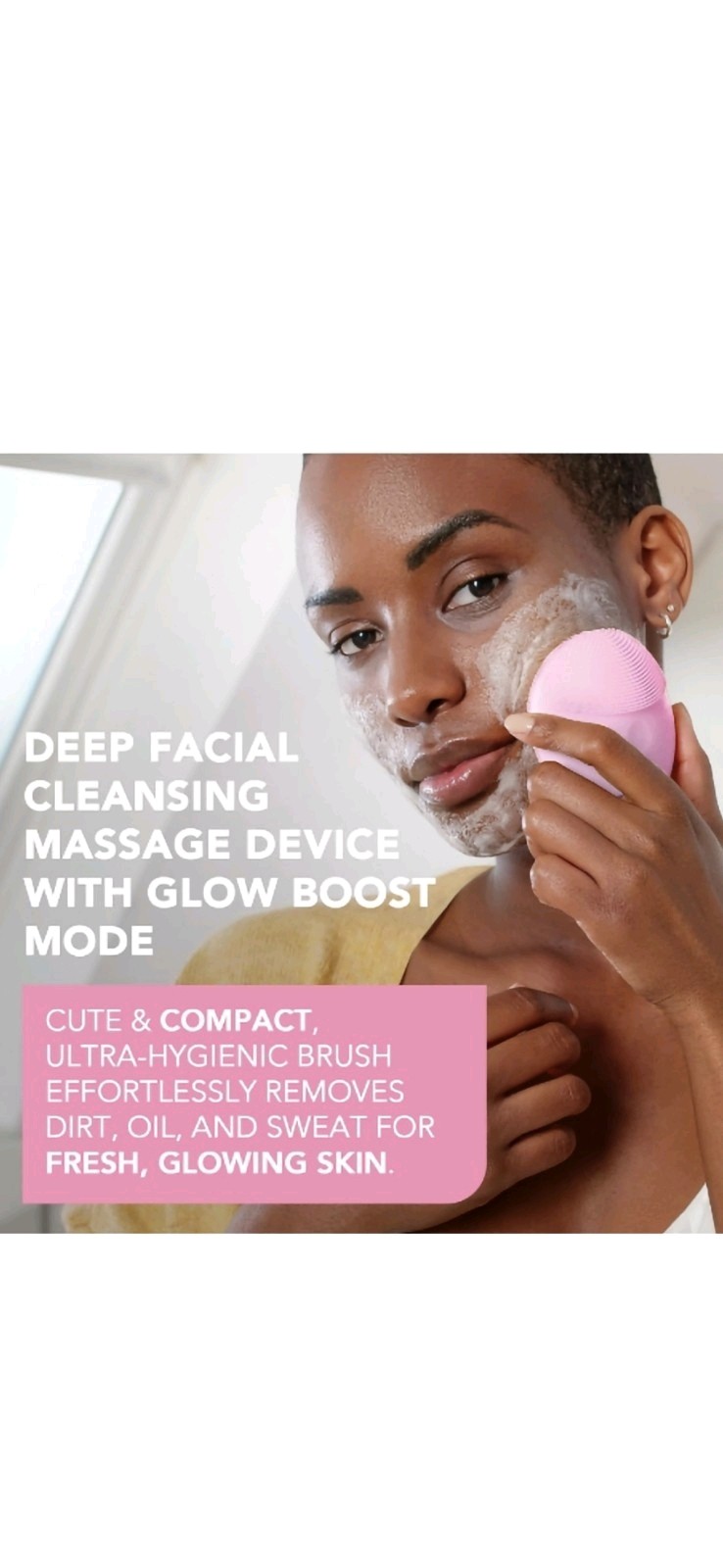 FOREO Luna Mini 3 – Premium Facial Cleansing Brush-Pearl Pink bundle NEW