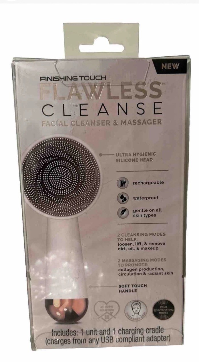 FLAWLESS Cleanse Facial Cleanser & Massager Ultra Hygienic Silicone Head Rechar…