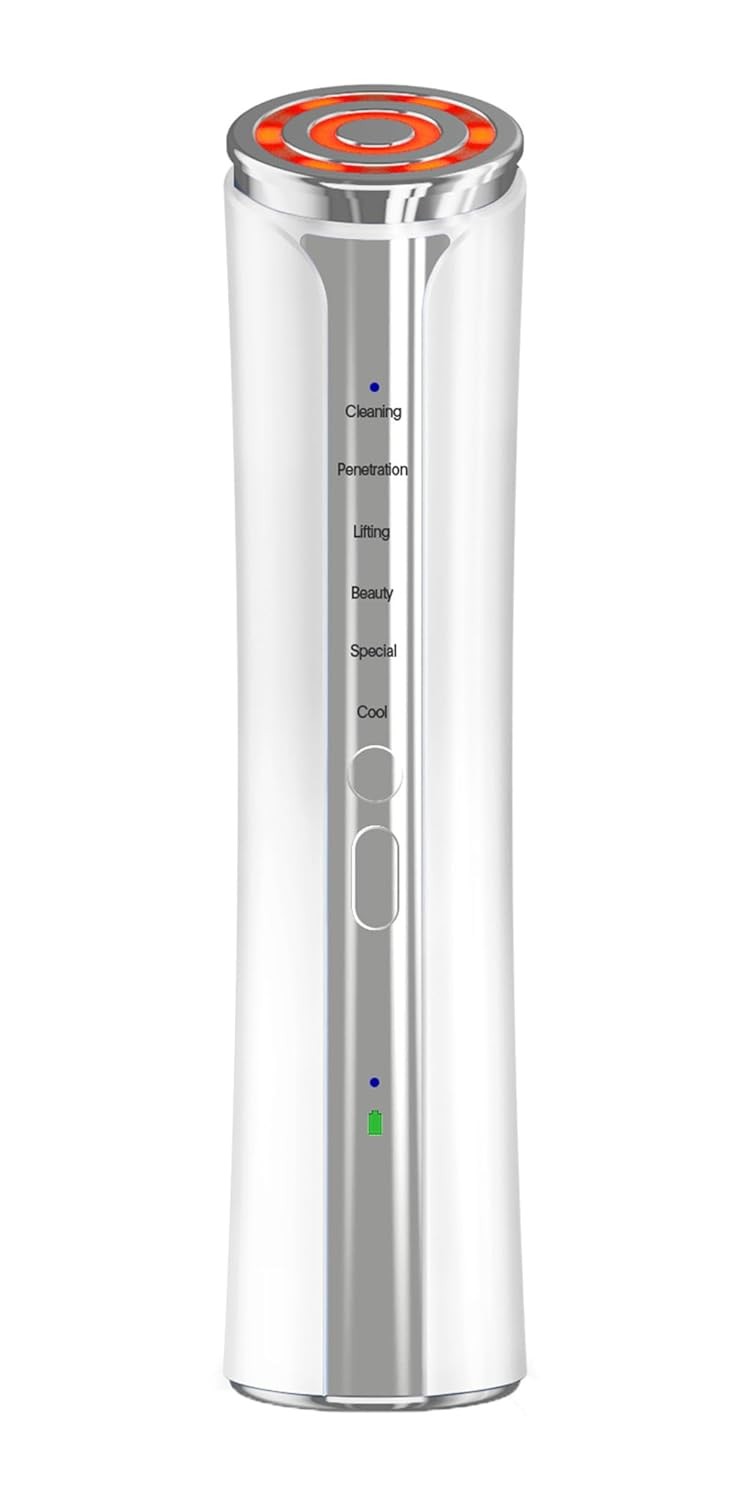 Portable Facial Massager 6 in 1 LED Light Skin Rejuvenation Beauty Machine US