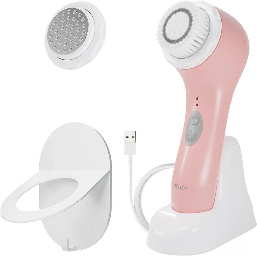 Spa Sciences Nova Antimicrobial Sonic Cleansing System with Shower Caddy – New
