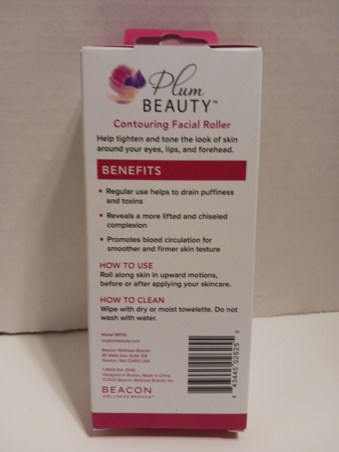 Plum BEAUTY Contouring Facial Roller Lifts & Firms Reduces Puffiness Skin Care