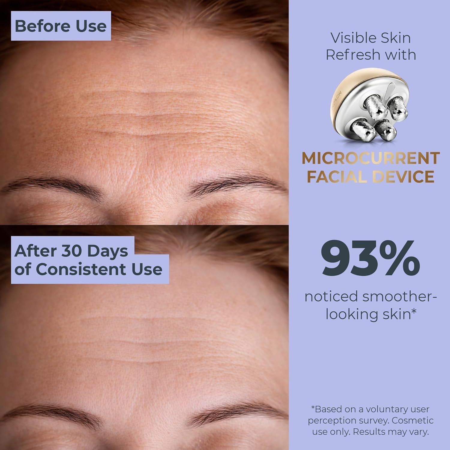 Gold Microcurrent Facial Massager Device