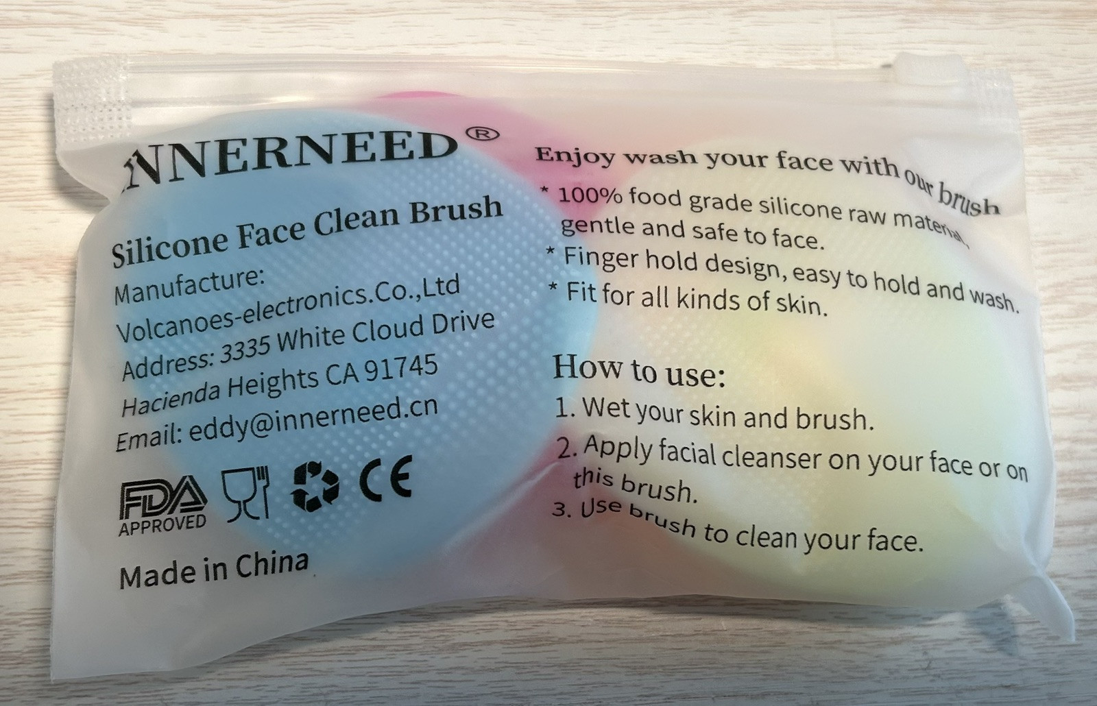 INNERNEED silicone face cleaning brush, NEW