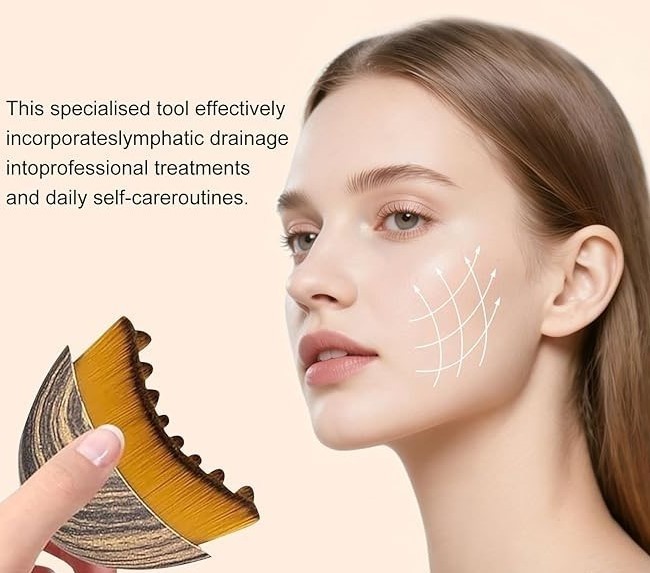 New Lymphatic Contour Face Brush, Lymphatic Drainage Massager
