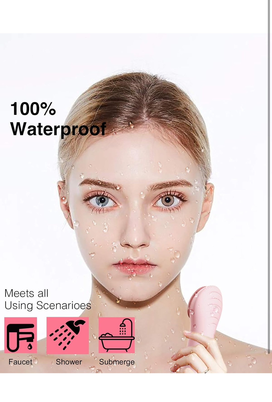 NågraCoola CLIE Sonic Facial Cleansing Brush Waterproof Electric Face Cleansi…