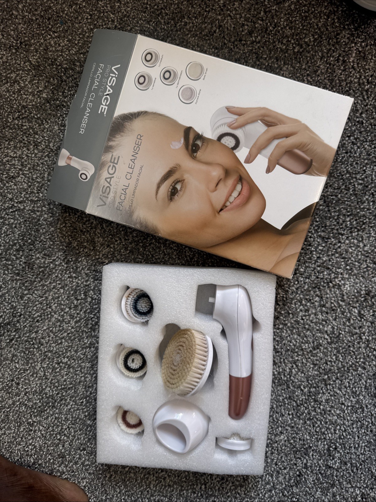 Visage Pro Style Facial Cleanser – Cepillo Limpiador Facial  Rose Gold Colored