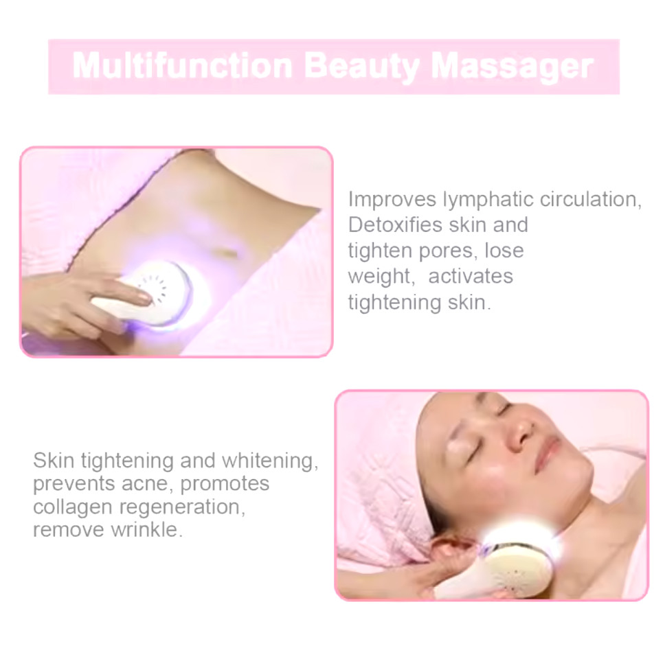 3in1 RF Microcurrent LED Photon Skin Care Beauty Device