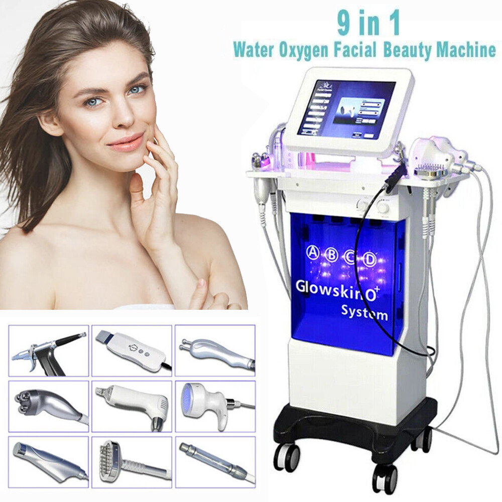 9in1 Water Hydro Dermabrasion Beauty Machine Face Lift Oxygen Peeling Cleaning