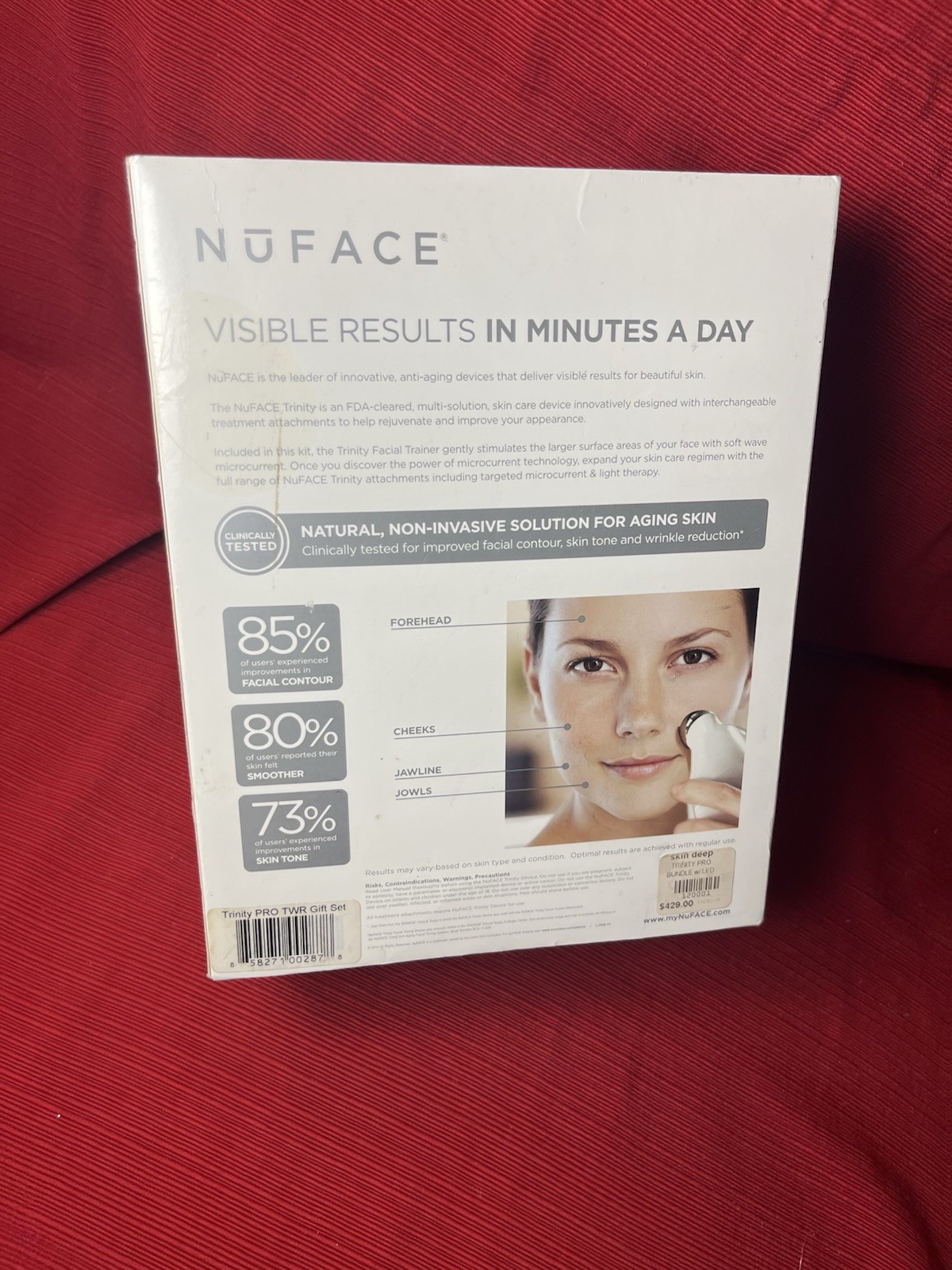 NuFace ELE Trinity Facial Trainer with Wrinkle Reducer Attachment