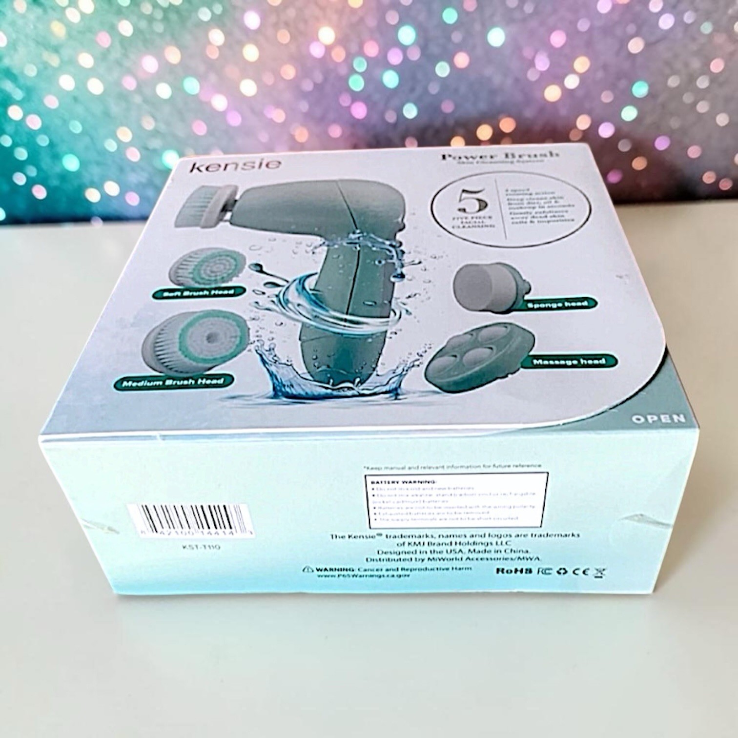 Kensie Beauty – Power Brush Set in Seafoam Brand New in Box MSRP $49.99