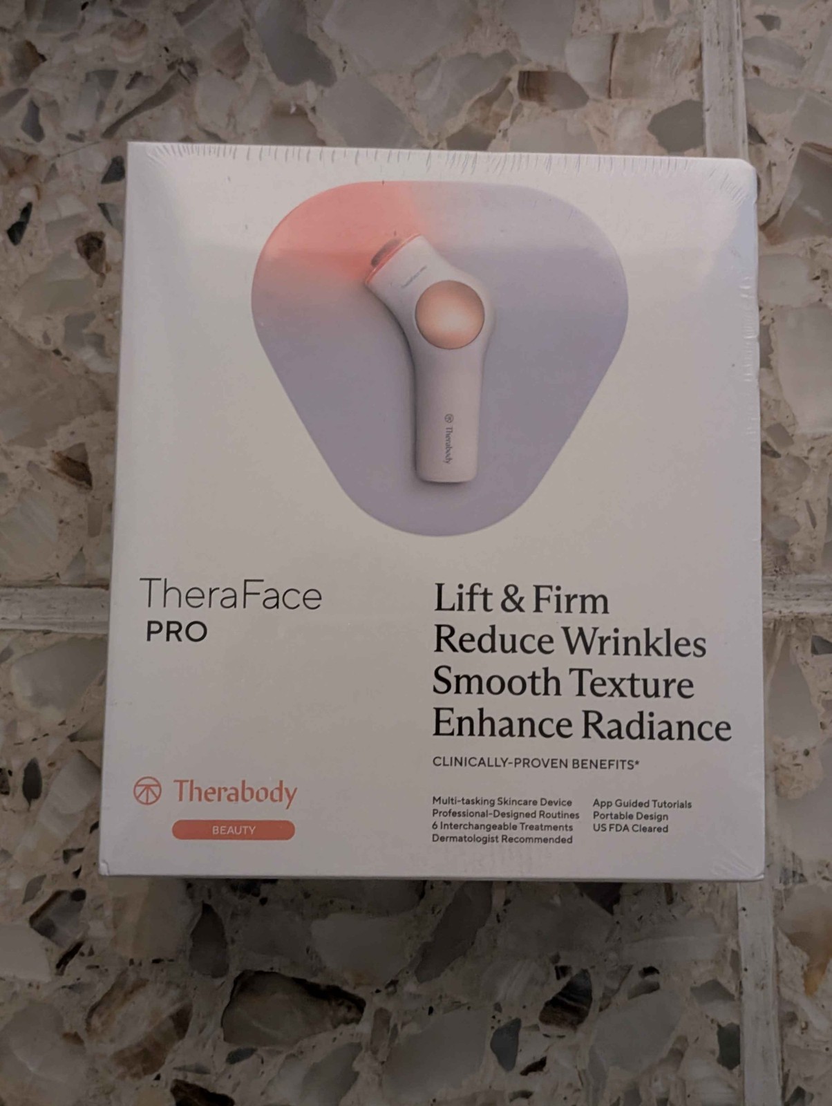 Therabody TheraFace PRO Facial Health Device – White (TF02220-01). New Sealed !