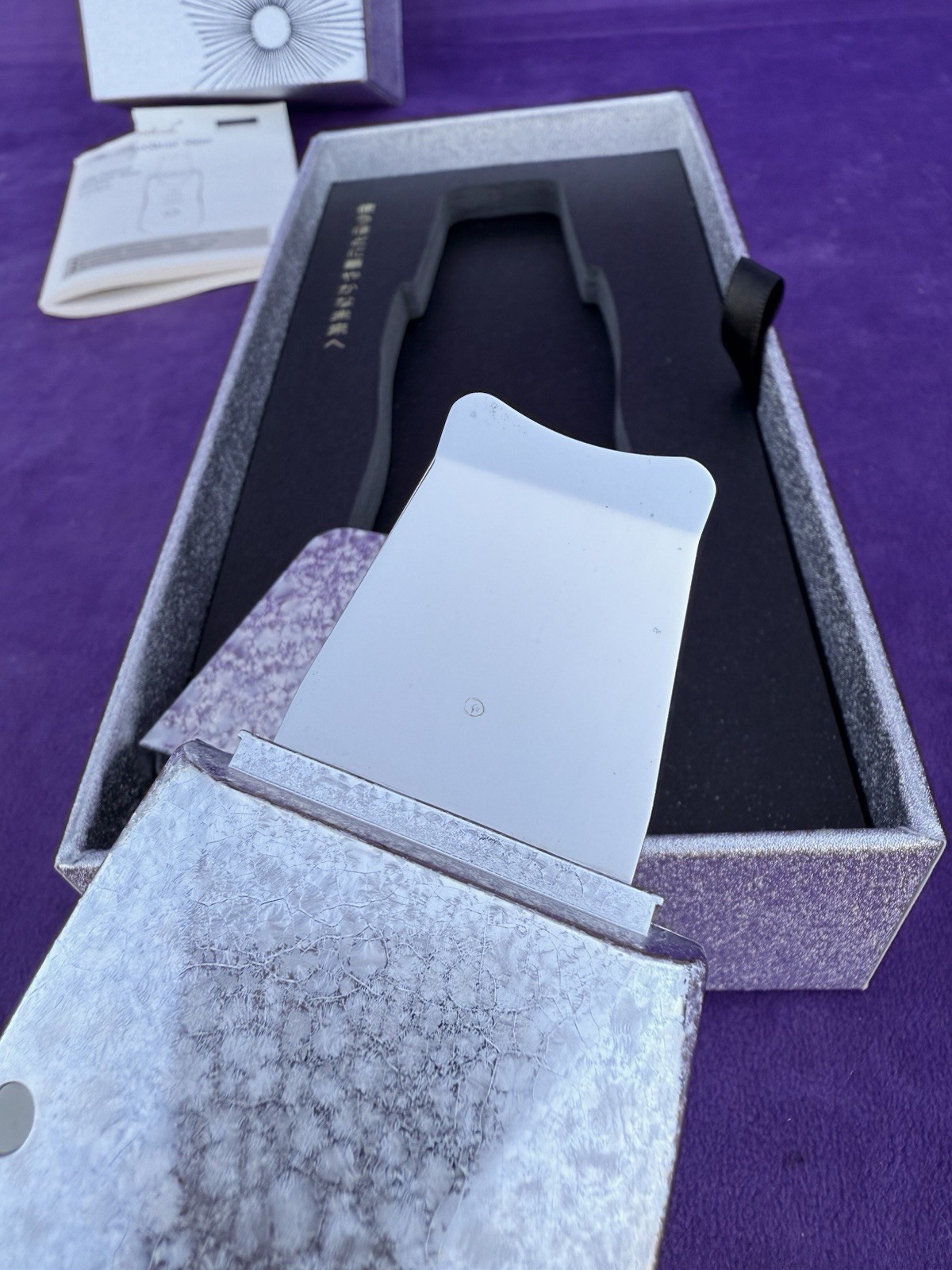 The Beautools Rocklean Premium Water Peeling Tool Silver TBR-04S Made in Japan