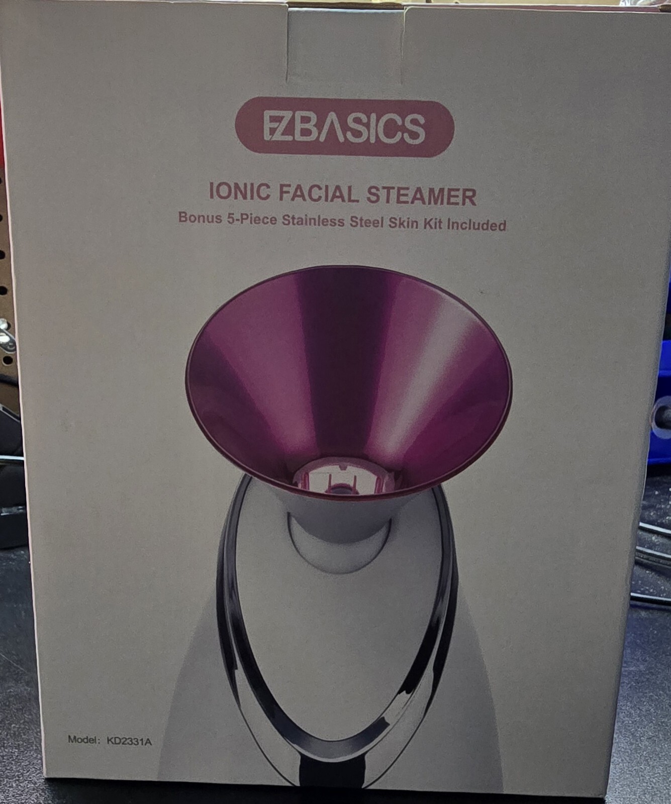 Facial Steamer EZBASICS Ionic Face Steamer for Home Facial, Warm Mist Humidifier